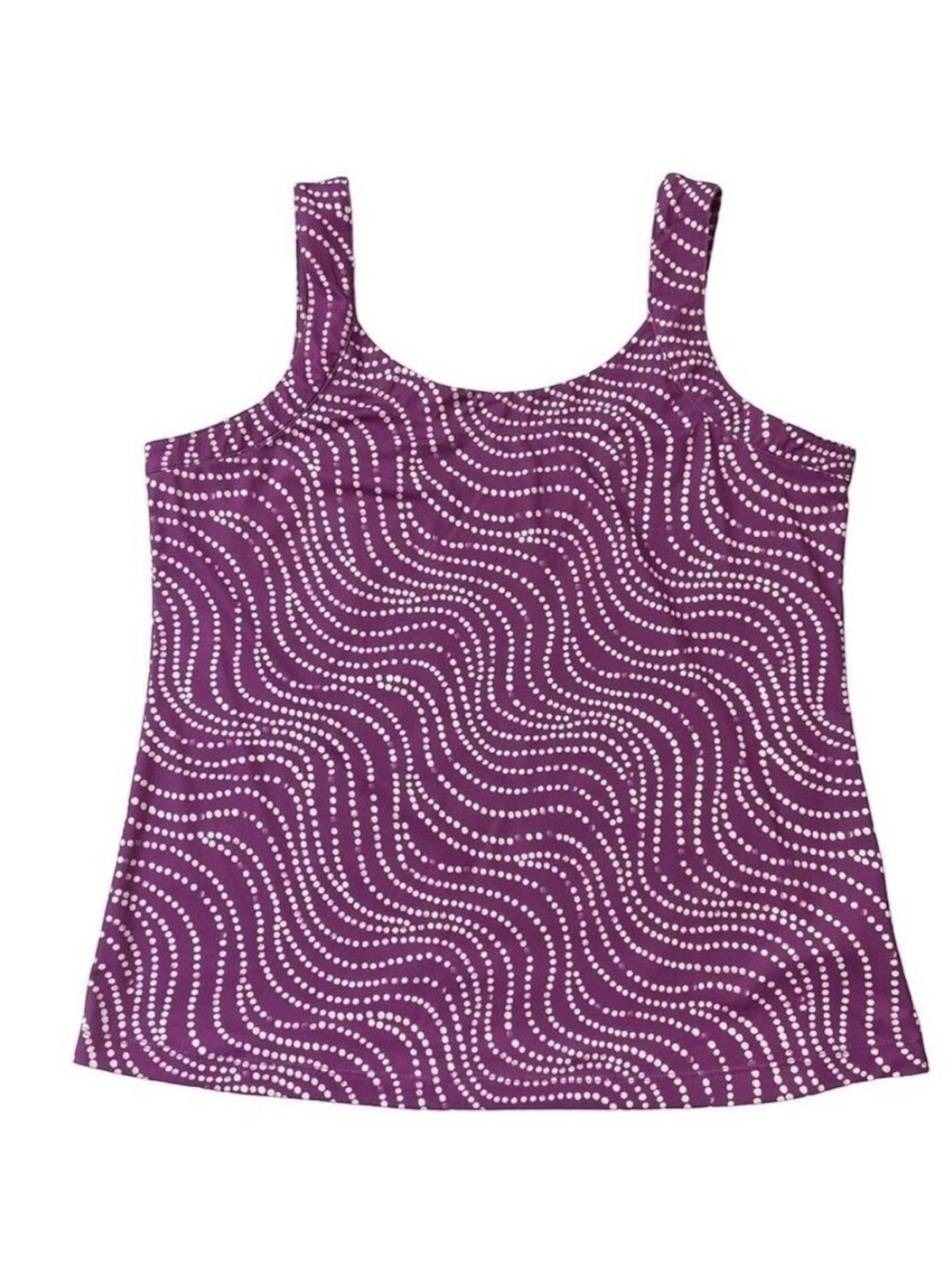 COLUMBIA PFG fishing performance cami white purple lightweight top Large